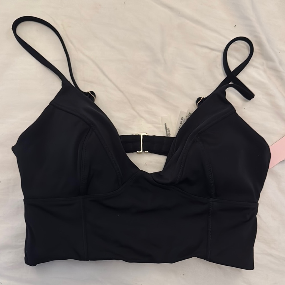Victoria's Secret Black Manyauk Bikini Top